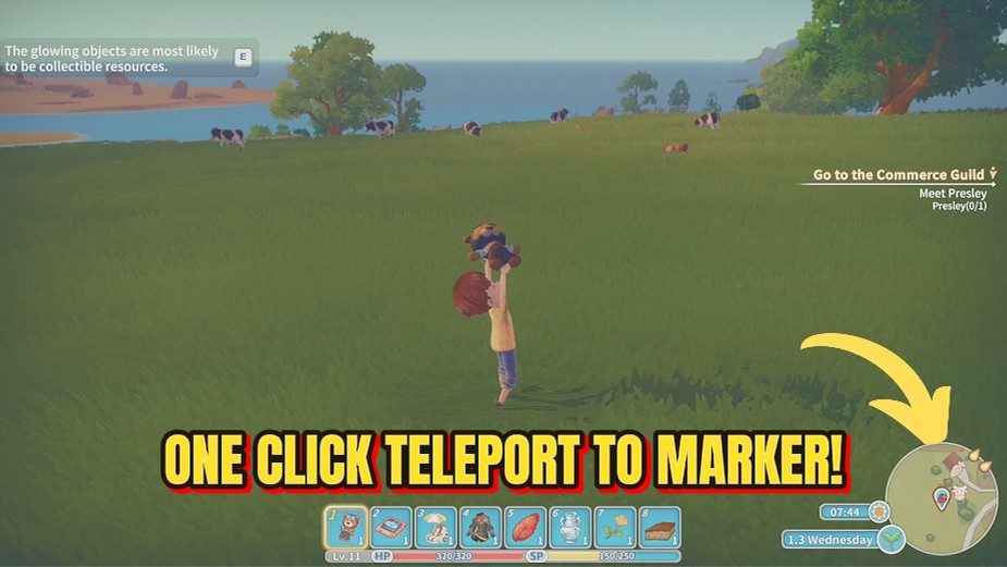 My Time at Portia — Waypoint Warp (Teleport to Map Marker) (screenshot 3)